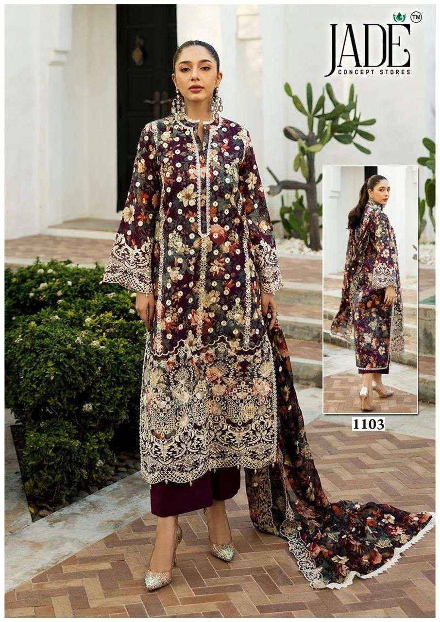 Jade Bin Saeed Heavy Luxury Vol-11 Readymade Cotton Dress (6 pcs Catalogue)