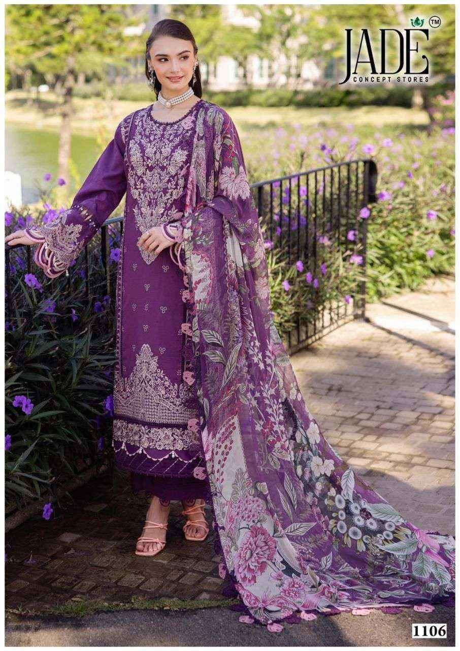 Jade Bin Saeed Heavy Luxury Vol-11 Readymade Cotton Dress (6 pcs Catalogue)