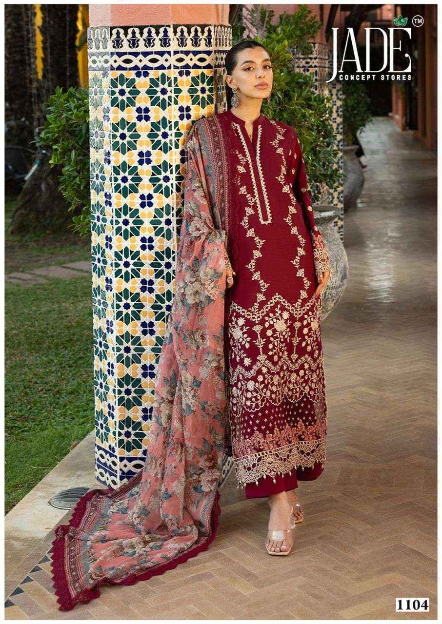 Jade Bin Saeed Heavy Luxury Vol-11 Readymade Cotton Dress (6 pcs Catalogue)