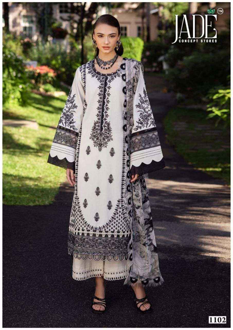 Jade Bin Saeed Heavy Luxury Vol-11 Readymade Cotton Dress (6 pcs Catalogue)