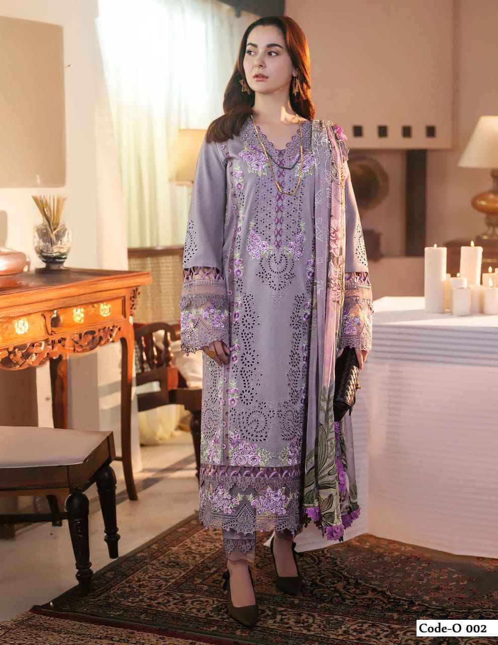 Jade Ombre Intezar Cotton Dress Material (6 pc Cataloge)