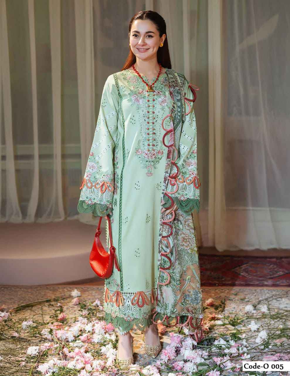 Jade Ombre Intezar Cotton Dress Material (6 pc Cataloge)