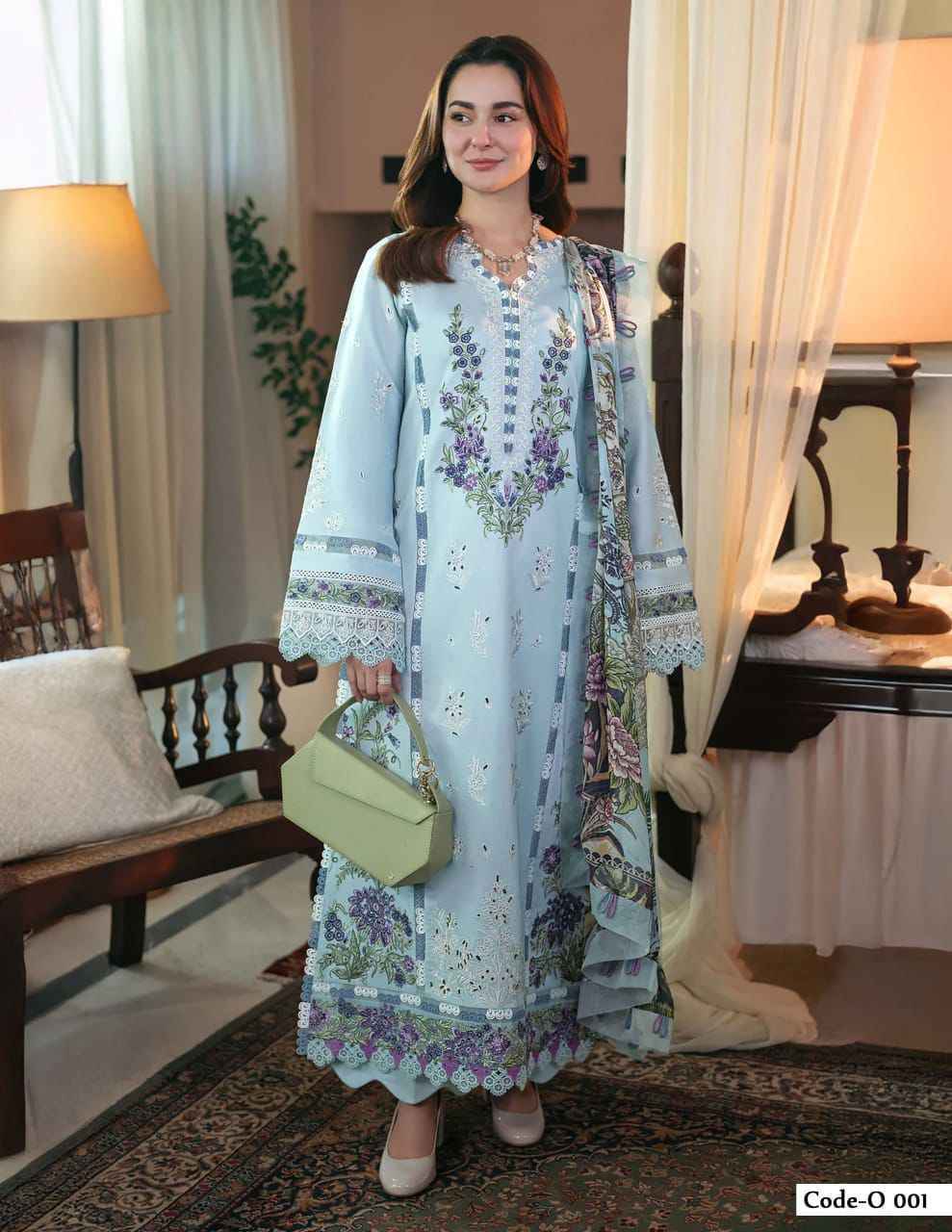 Jade Ombre Intezar Cotton Dress Material (6 pc Cataloge)