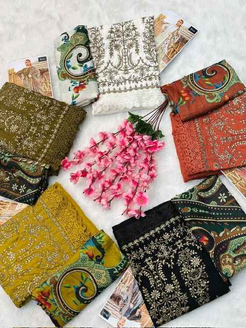 Jihan 3585 Rayon Cotton Dress Material (5 pcs Catalogue)