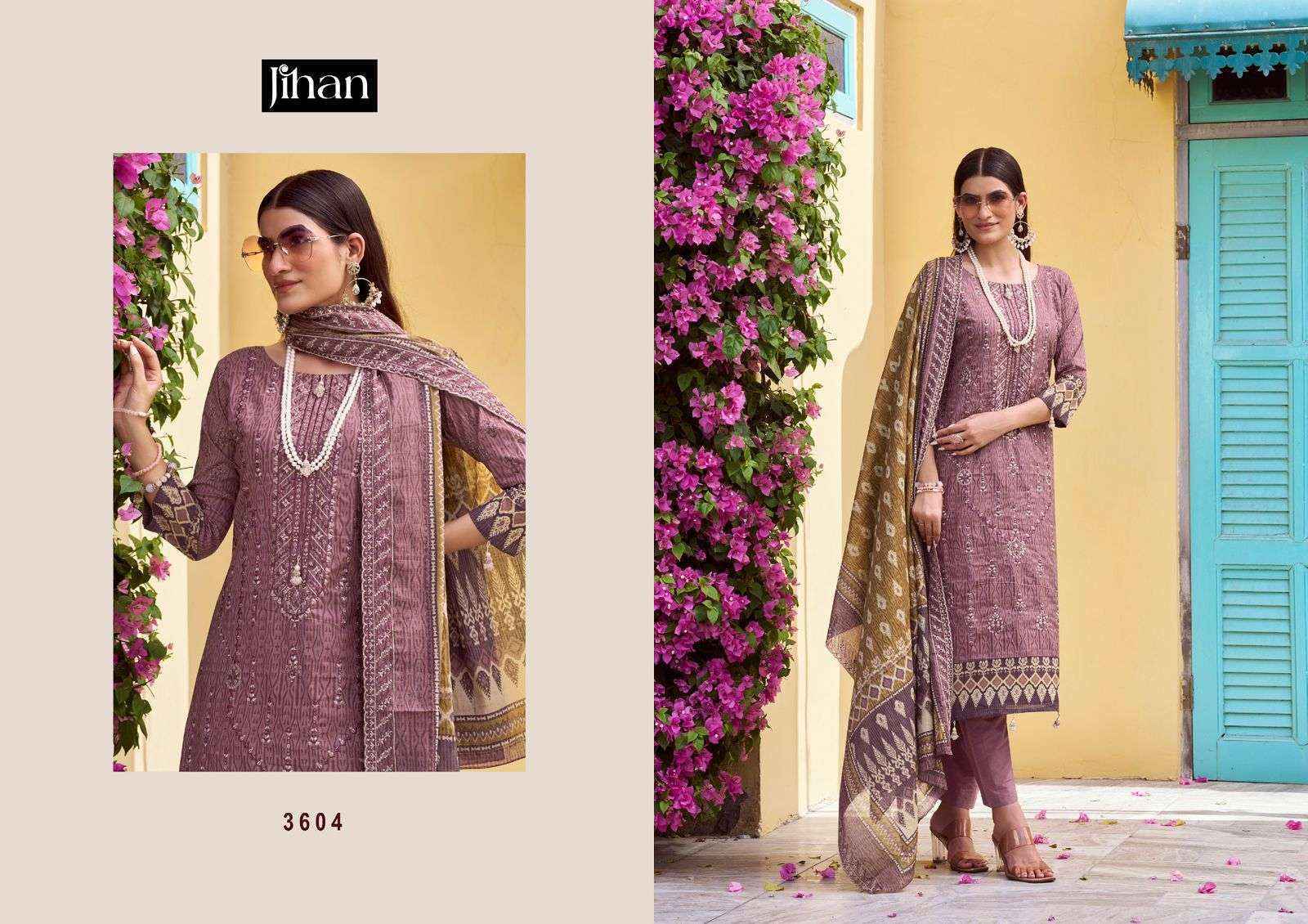 Jihan Bin Saeed Vol -17 Cotton Dress Material (4 pcs Catalogue)