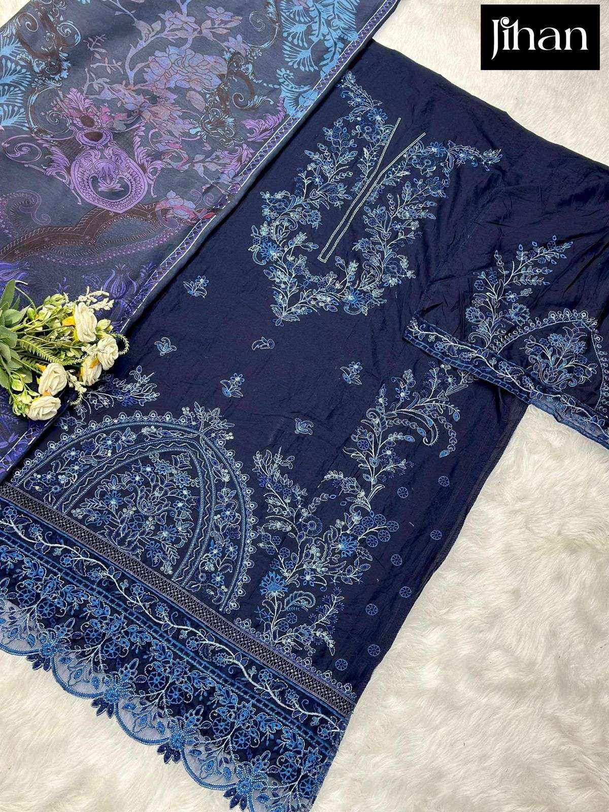 Jihan Ombre Vol 3 Cotton Dress Material 3 pcs Catalogue