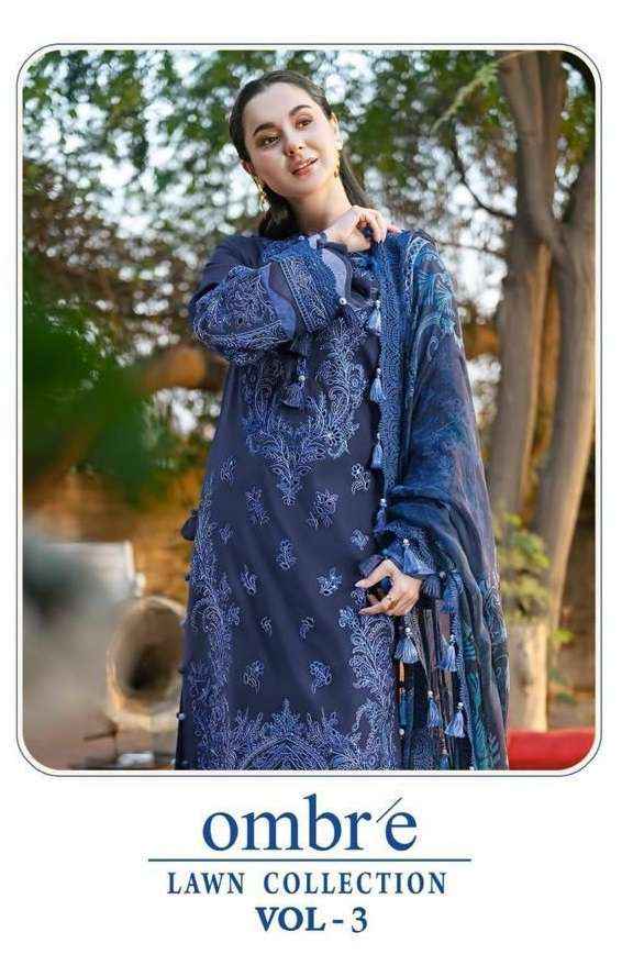 Jihan Ombre Vol 3 Cotton Dress Material 3 pcs Catalogue