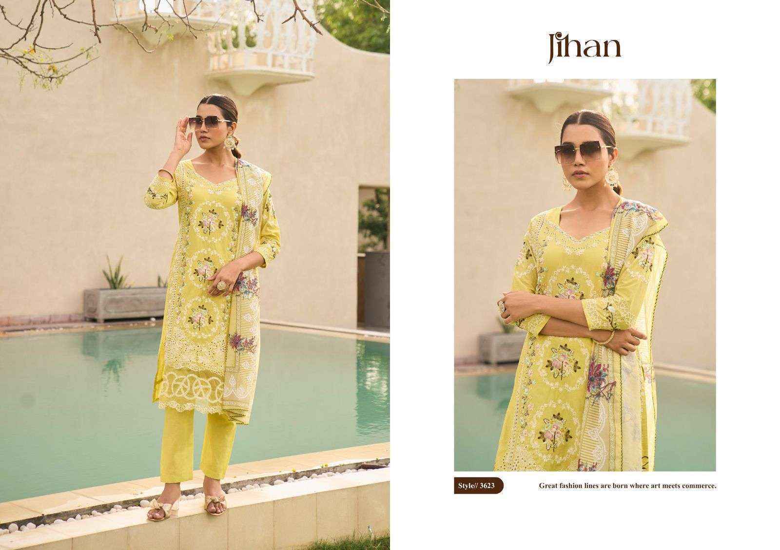 Jihan Taskeen Vol 3 Cotton Dress Material 6 pcs Catalogue