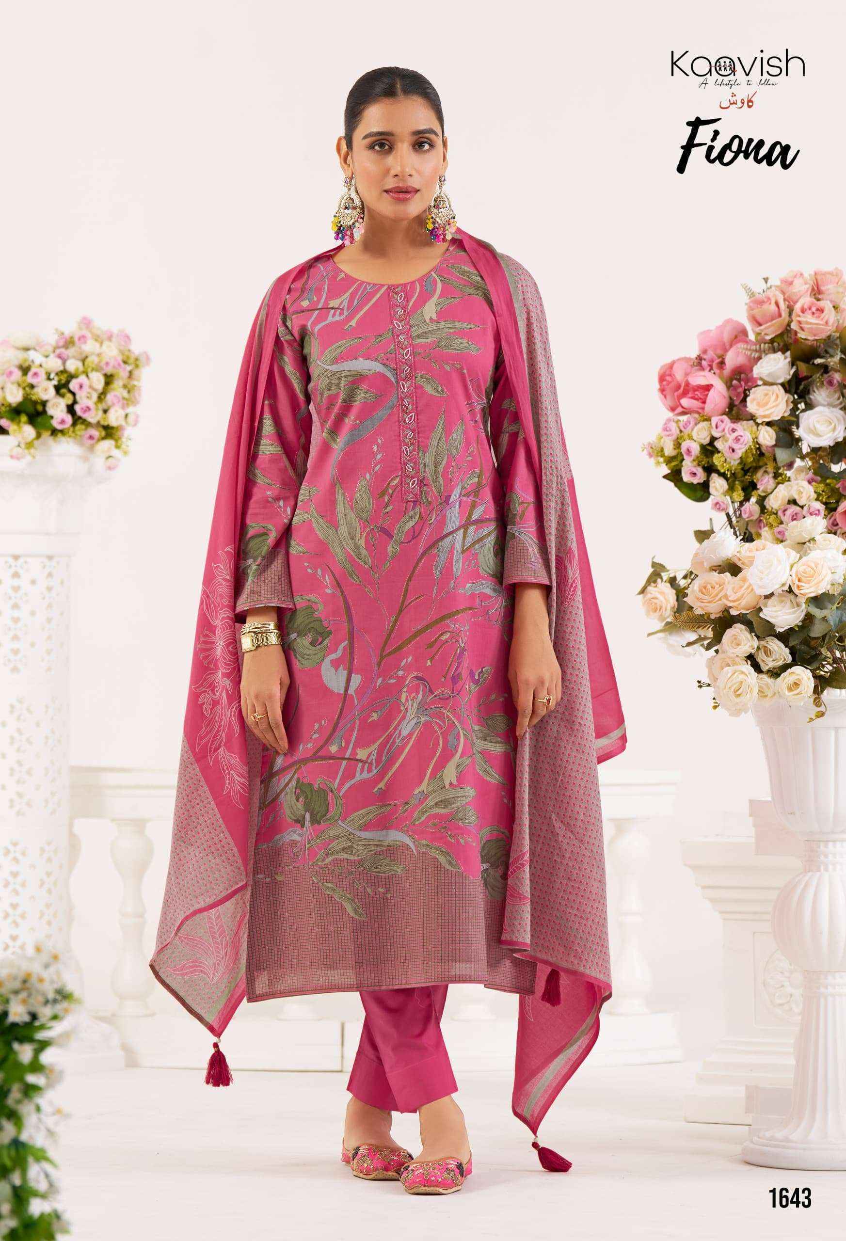 Kaavish Fiona Lawn Cotton Dress Material (4 pcs Catalogue)