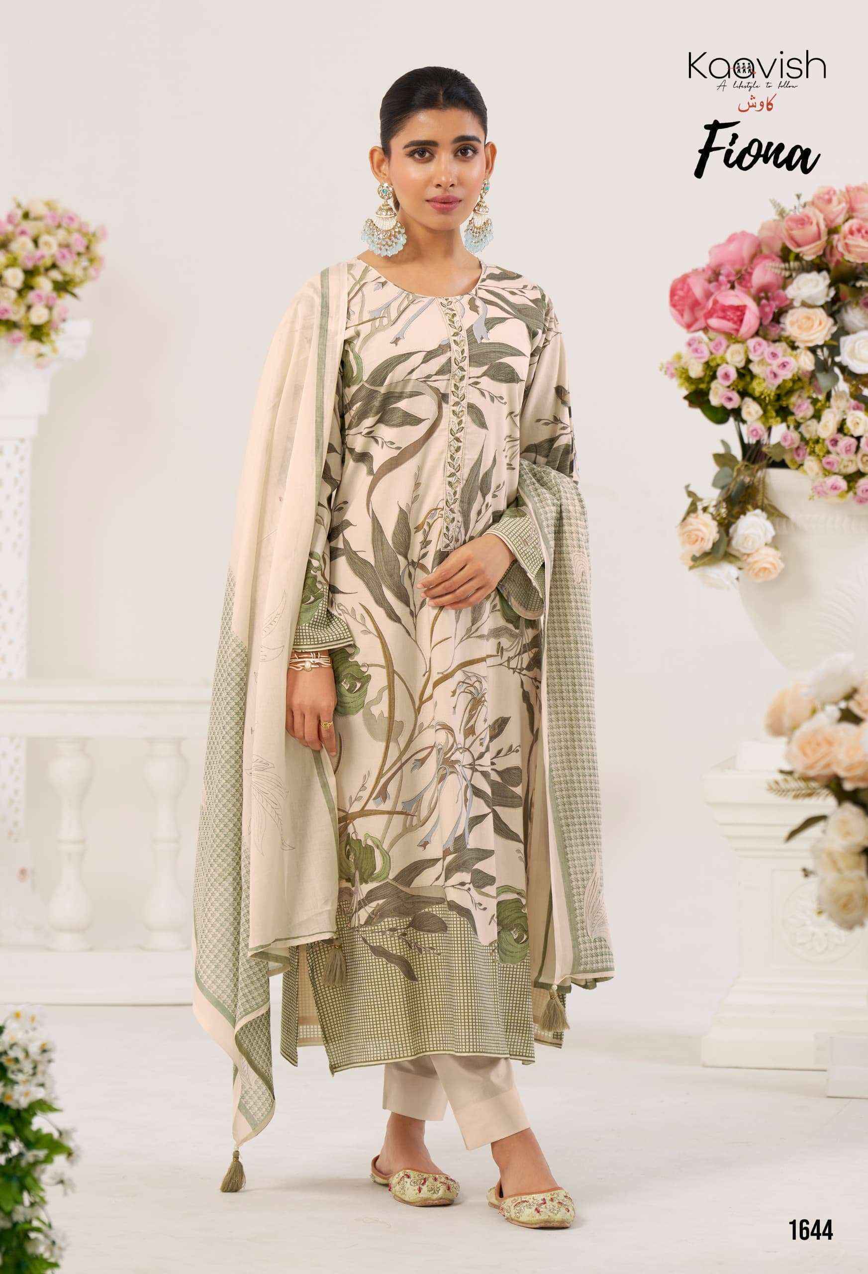 Kaavish Fiona Lawn Cotton Dress Material (4 pcs Catalogue)