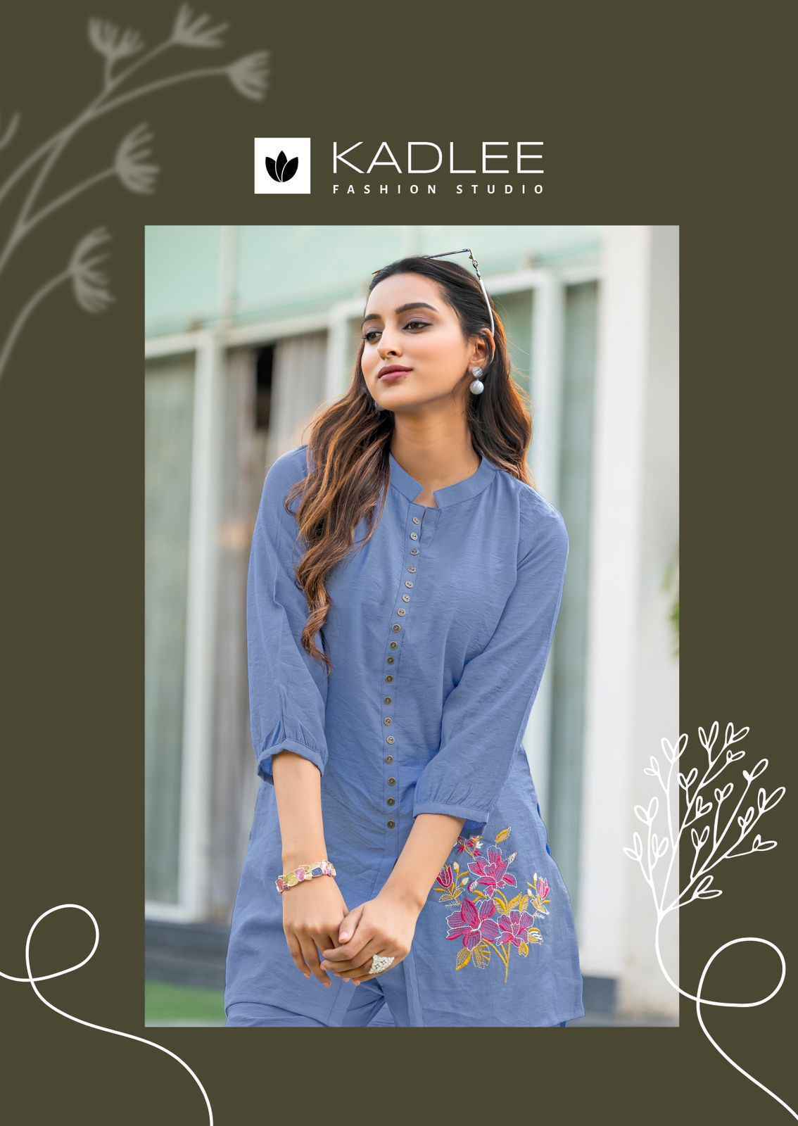Kadlee Erina Viscouse Co Ord Set (6 pcs Catalogue)