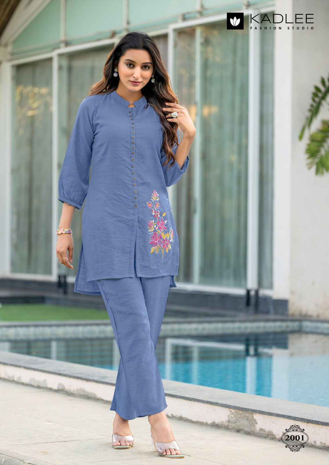 Kadlee Erina Viscouse Co Ord Set (6 pcs Catalogue)