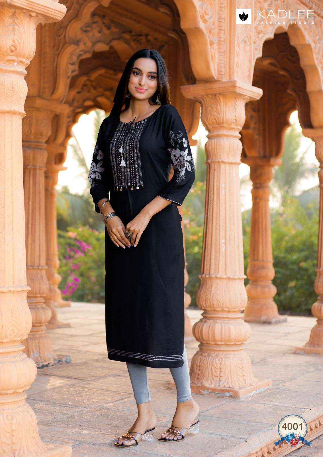 Kadlee Ladlee Rayon Kurti 6 pcs Catalogue
