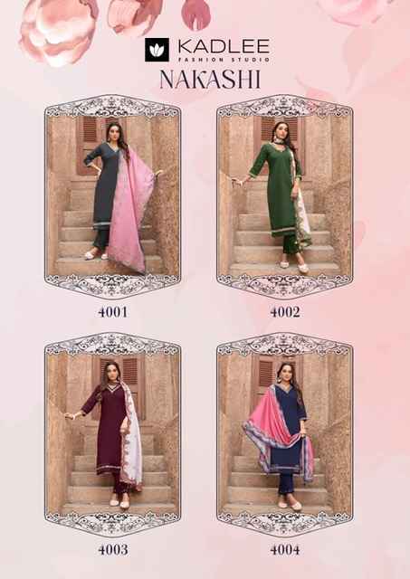 Kadlee Nakashi Cotton Readymade Suit (4 pcs Catalogue)