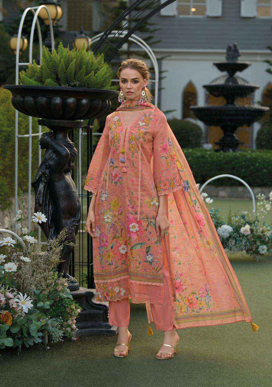 Kailee Fashion Phulkari Linen Cotton Readymade Suit (3 pcs Catalogue)
