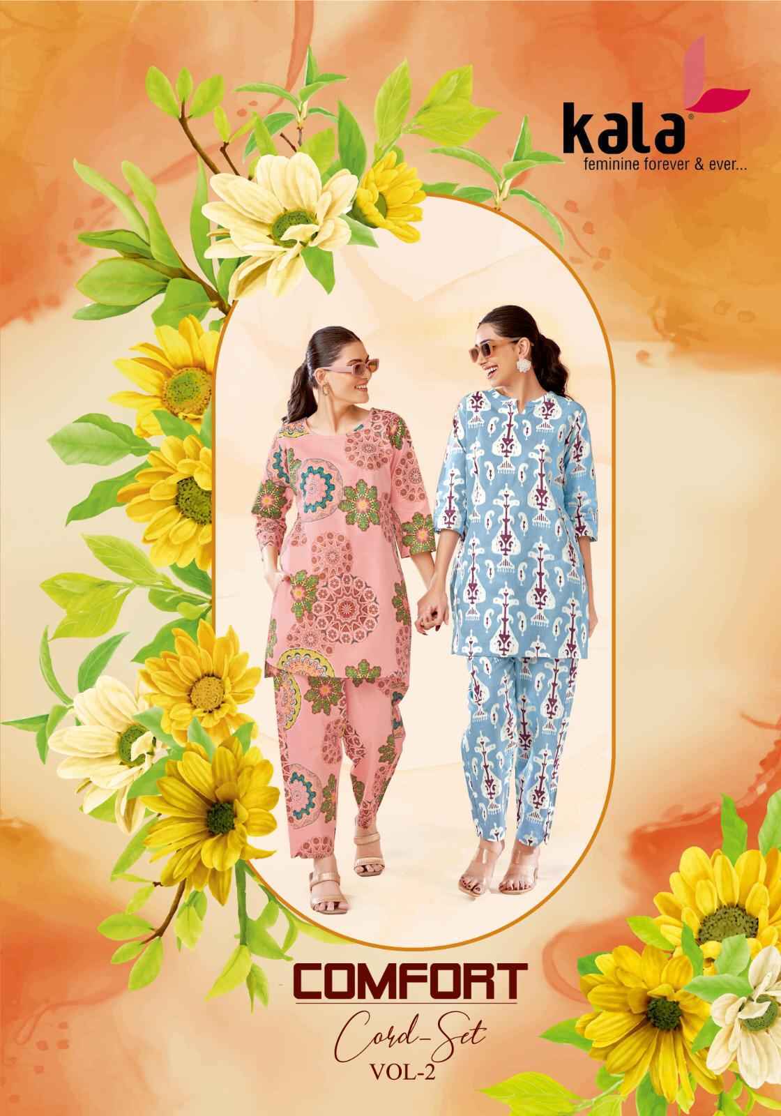 Kala Comfort Vol-2 Cotton Co Ord Set (12 pcs Catalogue)