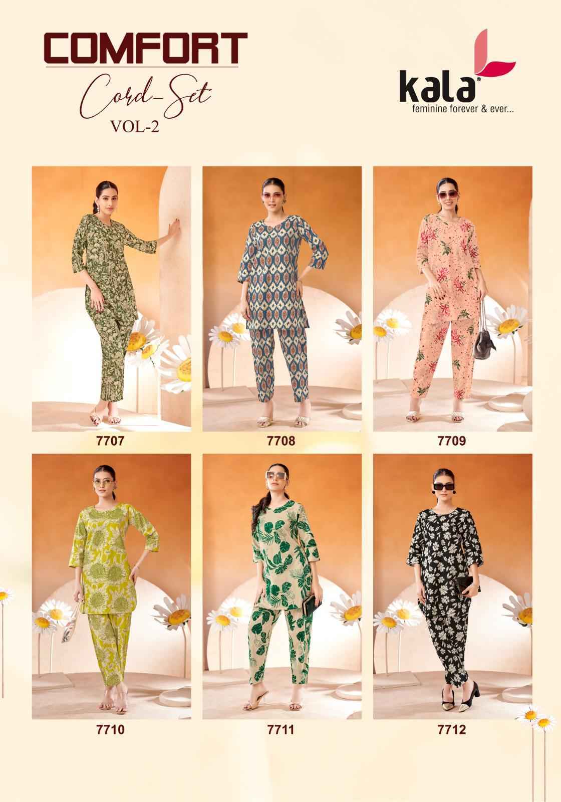 Kala Comfort Vol-2 Cotton Co Ord Set (12 pcs Catalogue)