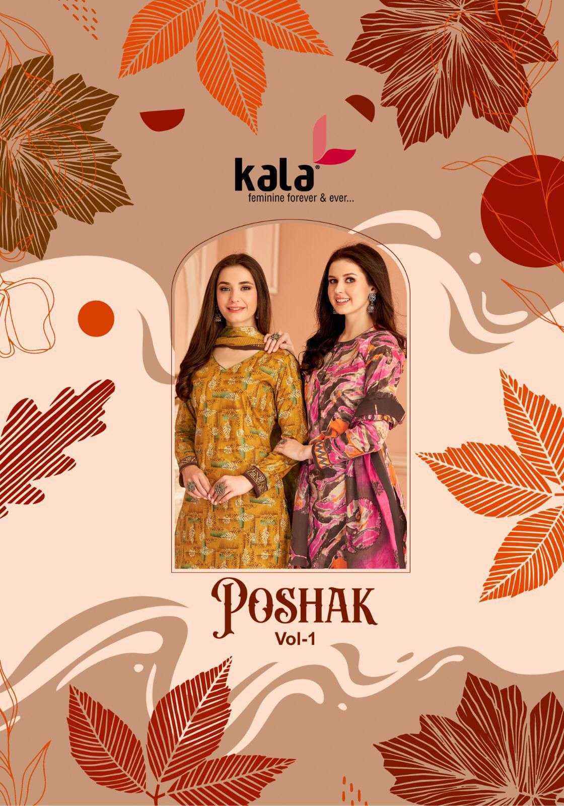 Kala Poshak Vol 1 Cotton Dress Material 12 pcs Catalogue