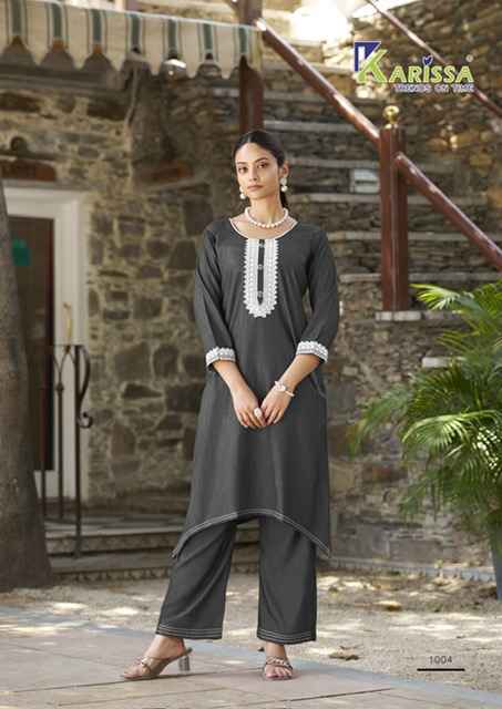 Karissa Aditi Denim Co Ord Set (4 pcs Catalogue)