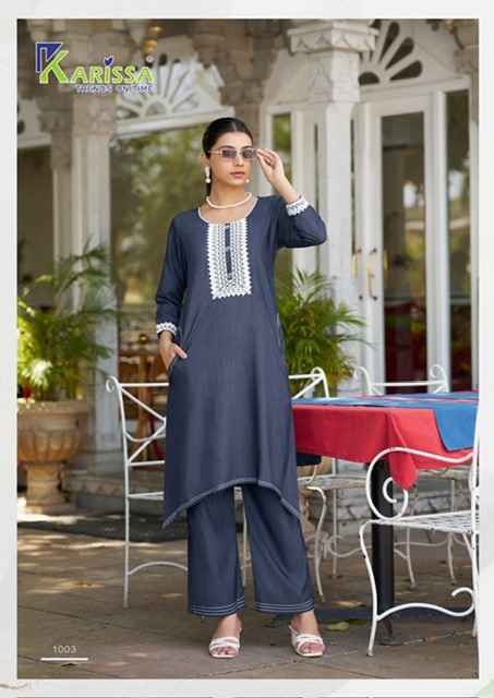 Karissa Aditi Denim Co Ord Set (4 pcs Catalogue)