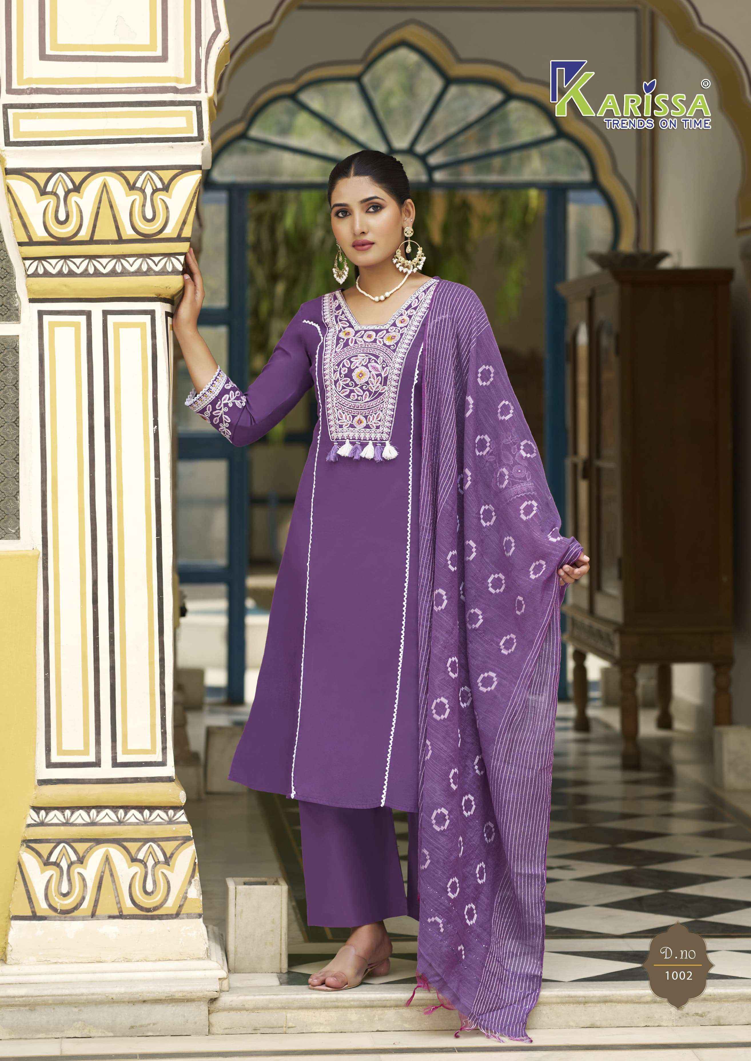Karissa Vaani Linen Cotton Readymade Suit (4 pcs Catalogue)