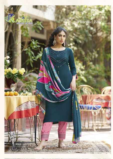 Karissa Vidisha Vol-9 Rayon Readymade Suit (6 pcs Catalogue)