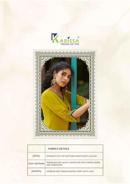 Karissa Vidisha Vol-9 Rayon Readymade Suit (6 pcs Catalogue)