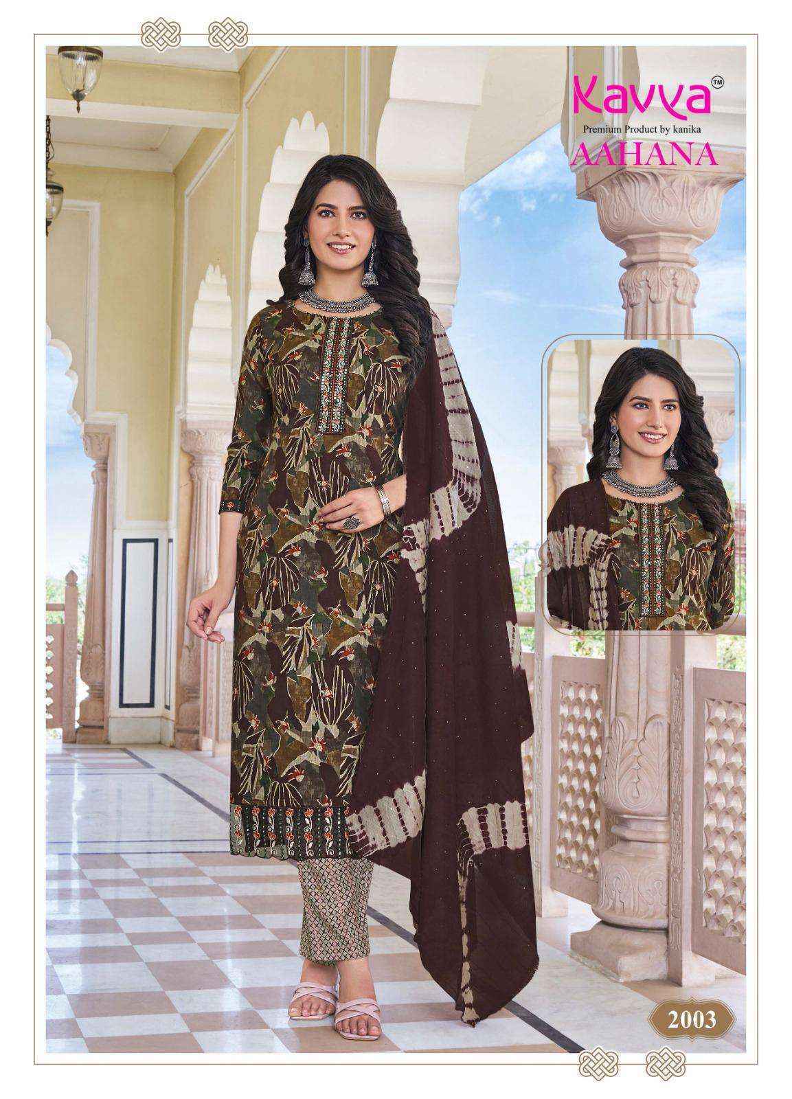 Kavya Aahana Vol 2 Capsule Kurti Combo 10 pcs Catalogue