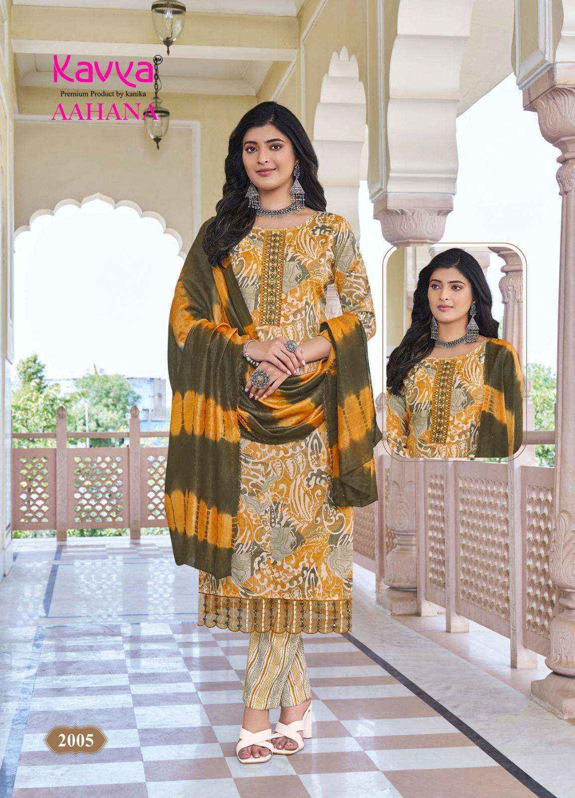 Kavya Aahana Vol 2 Capsule Kurti Combo 10 pcs Catalogue