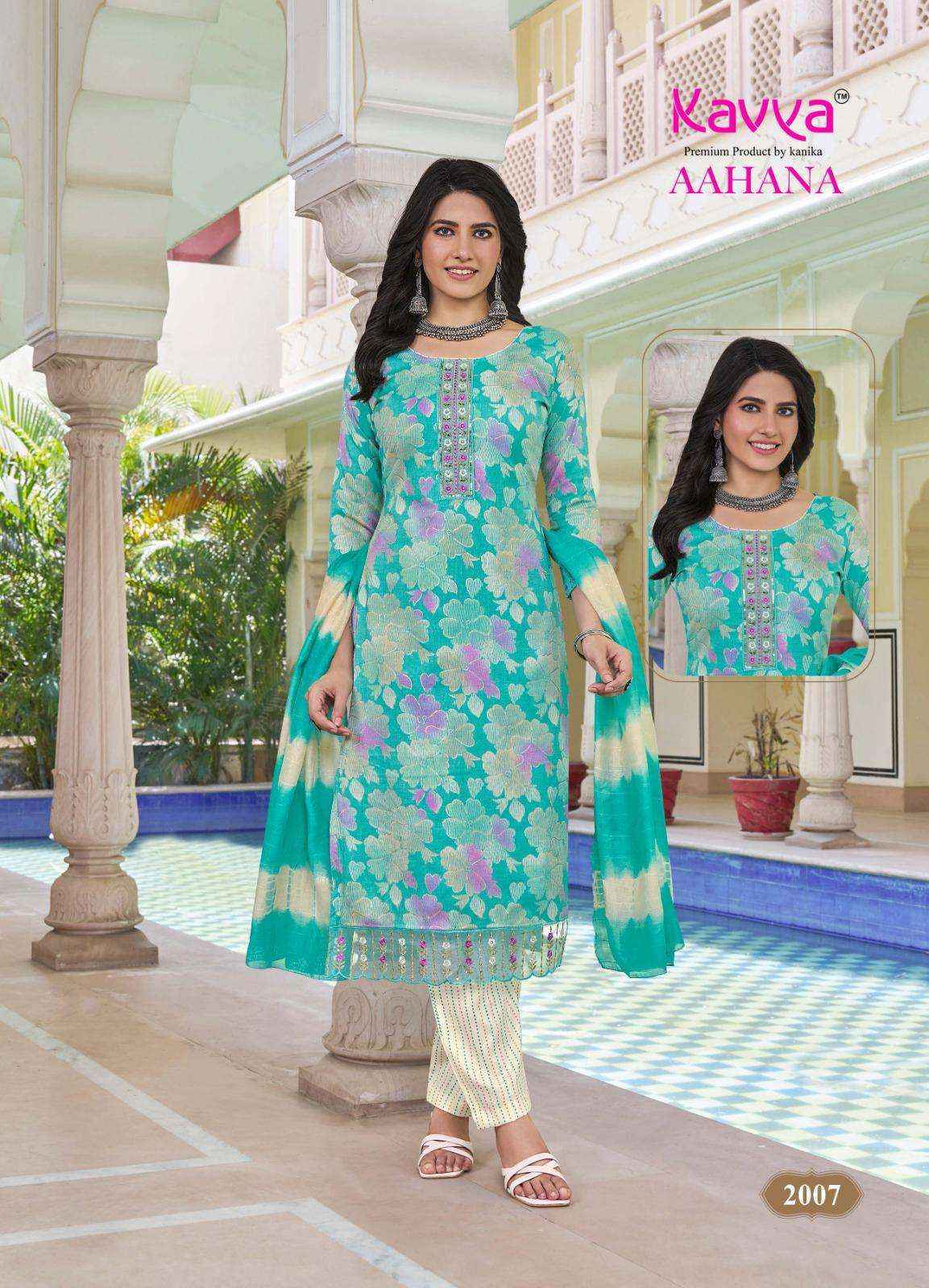 Kavya Aahana Vol 2 Capsule Kurti Combo 10 pcs Catalogue
