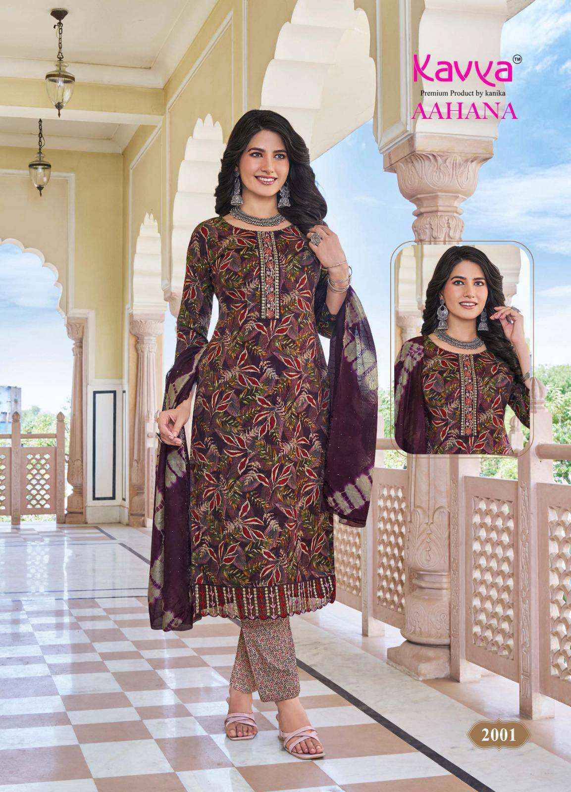 Kavya Aahana Vol 2 Capsule Kurti Combo 10 pcs Catalogue