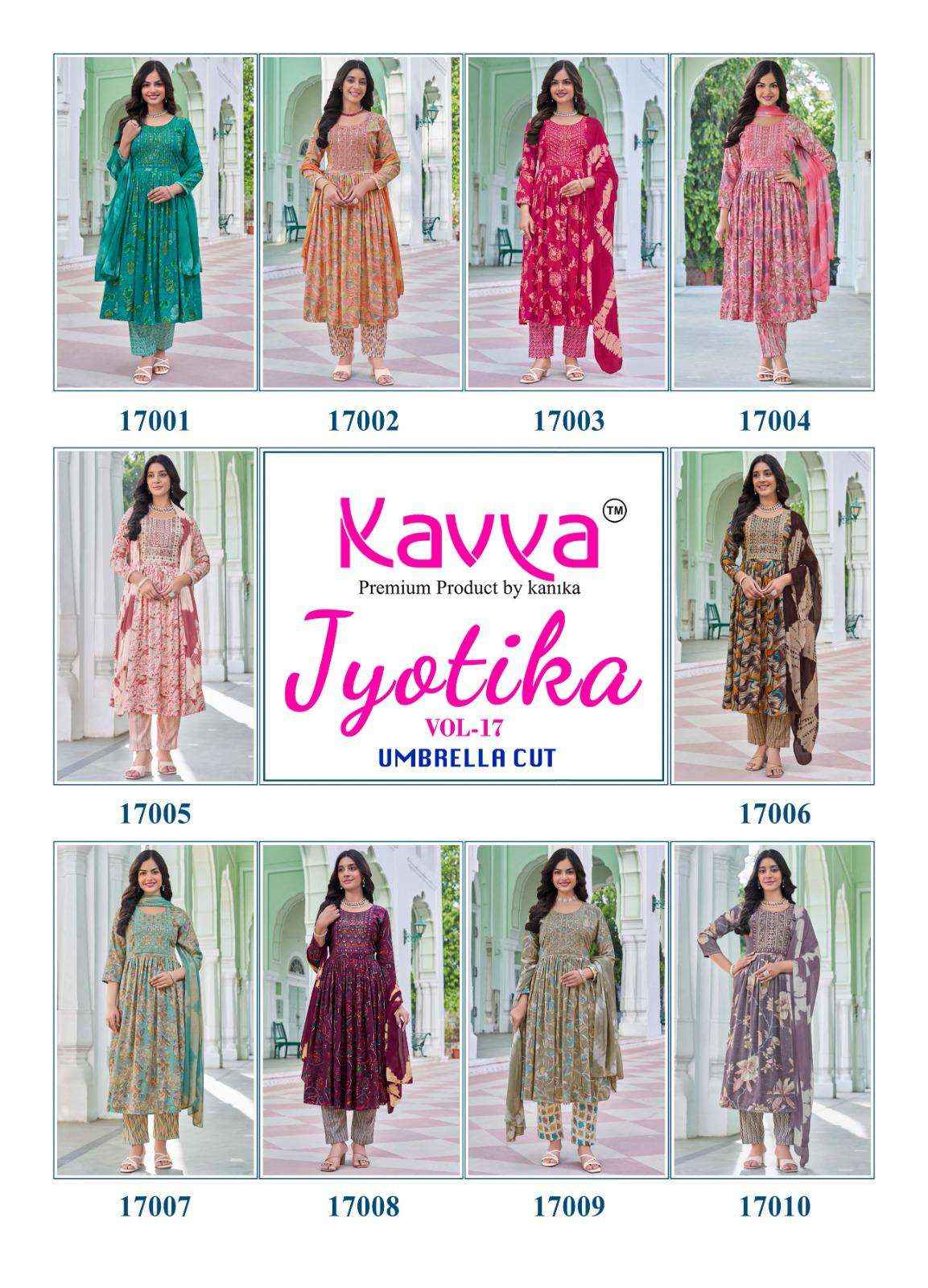Kavya Jyotika Vol 17 Capsule Kurti Combo 10 pcs Catalogue
