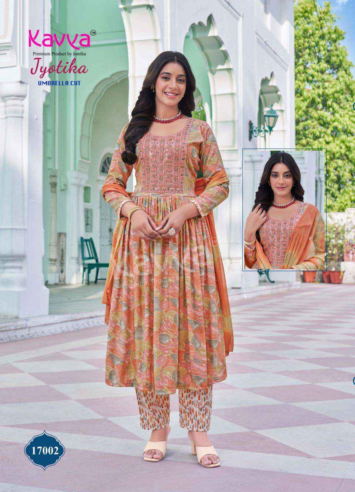 Kavya Jyotika Vol 17 Capsule Kurti Combo 10 pcs Catalogue