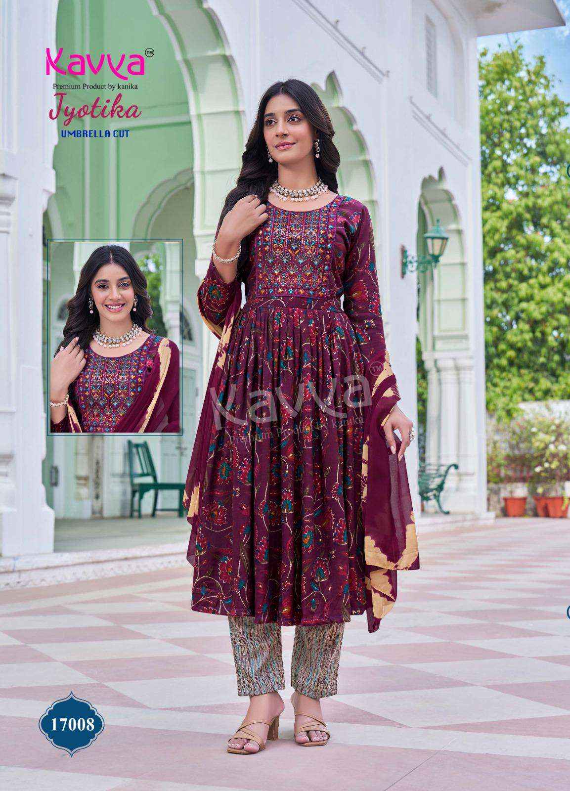 Kavya Jyotika Vol 17 Capsule Kurti Combo 10 pcs Catalogue
