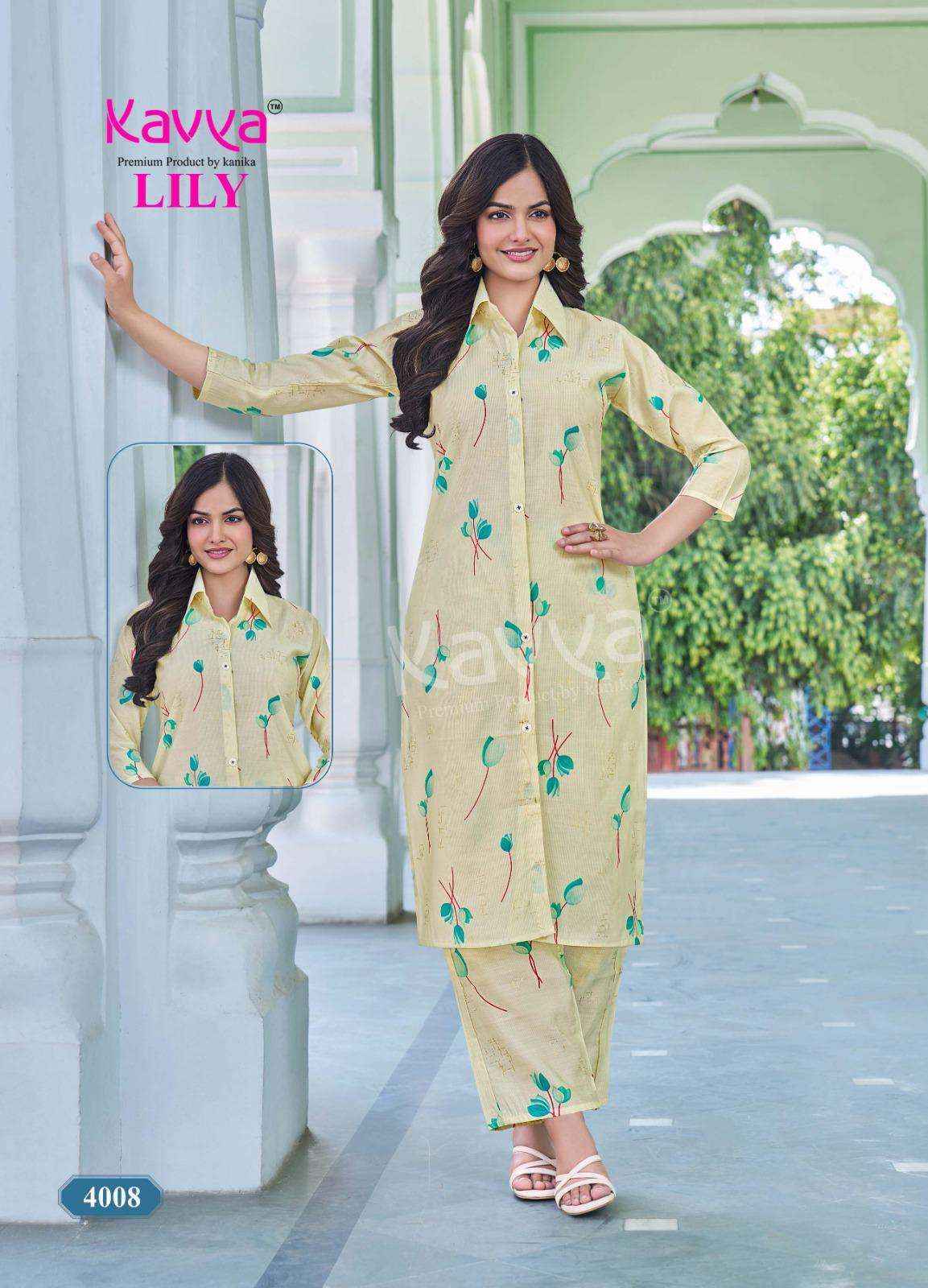 Kavya Lily Vol-4 Rayon CO Ord Set (10 pcs Catalogue)