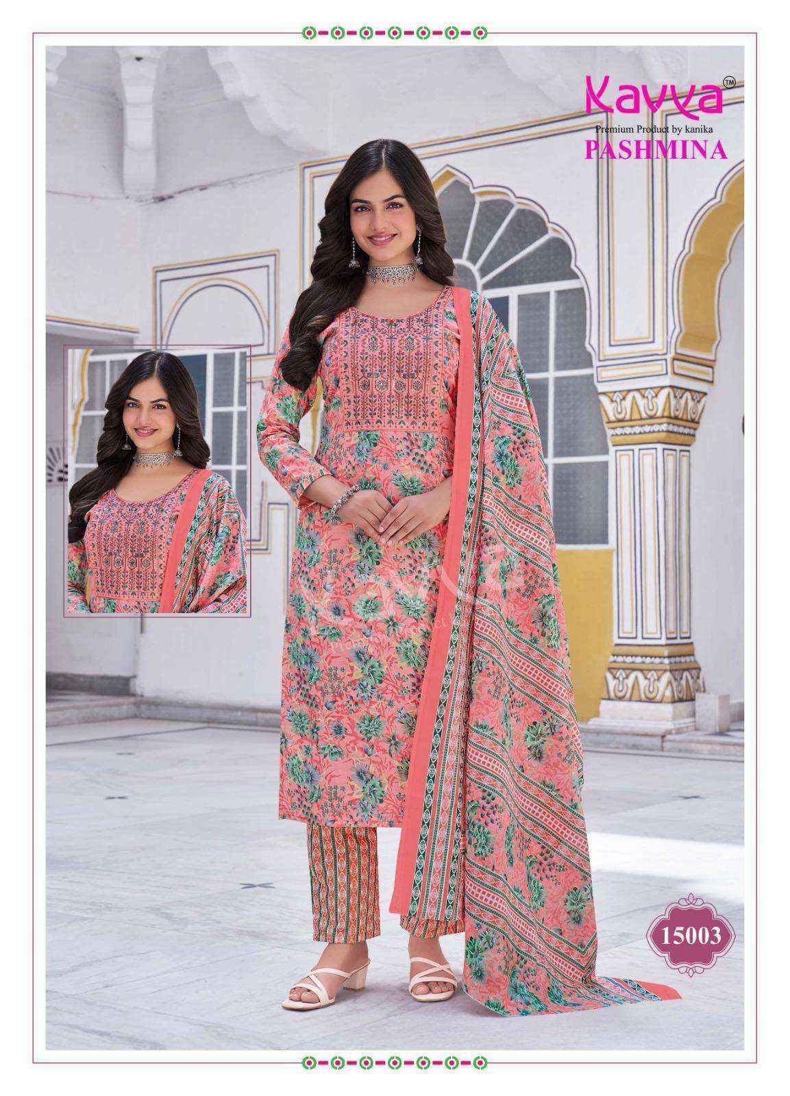Kavya Pashmina Vol 15 Cotton Kurti Combo 10 pcs Catalogue