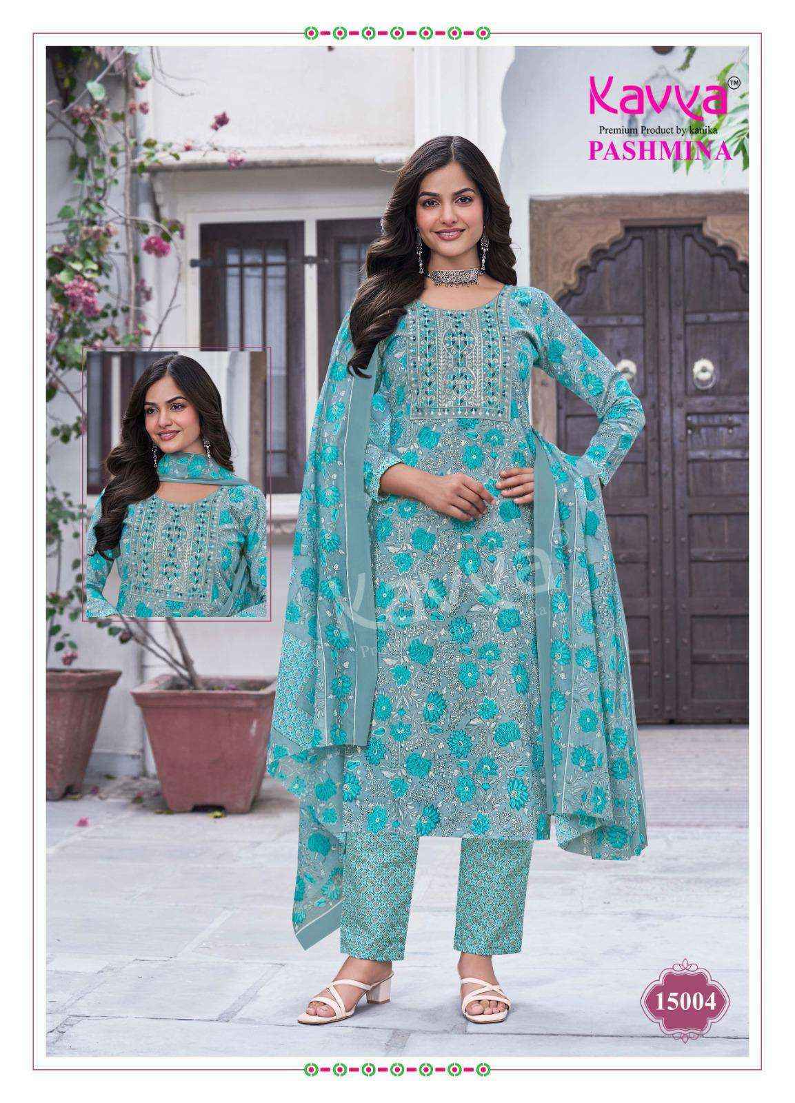 Kavya Pashmina Vol 15 Cotton Kurti Combo 10 pcs Catalogue