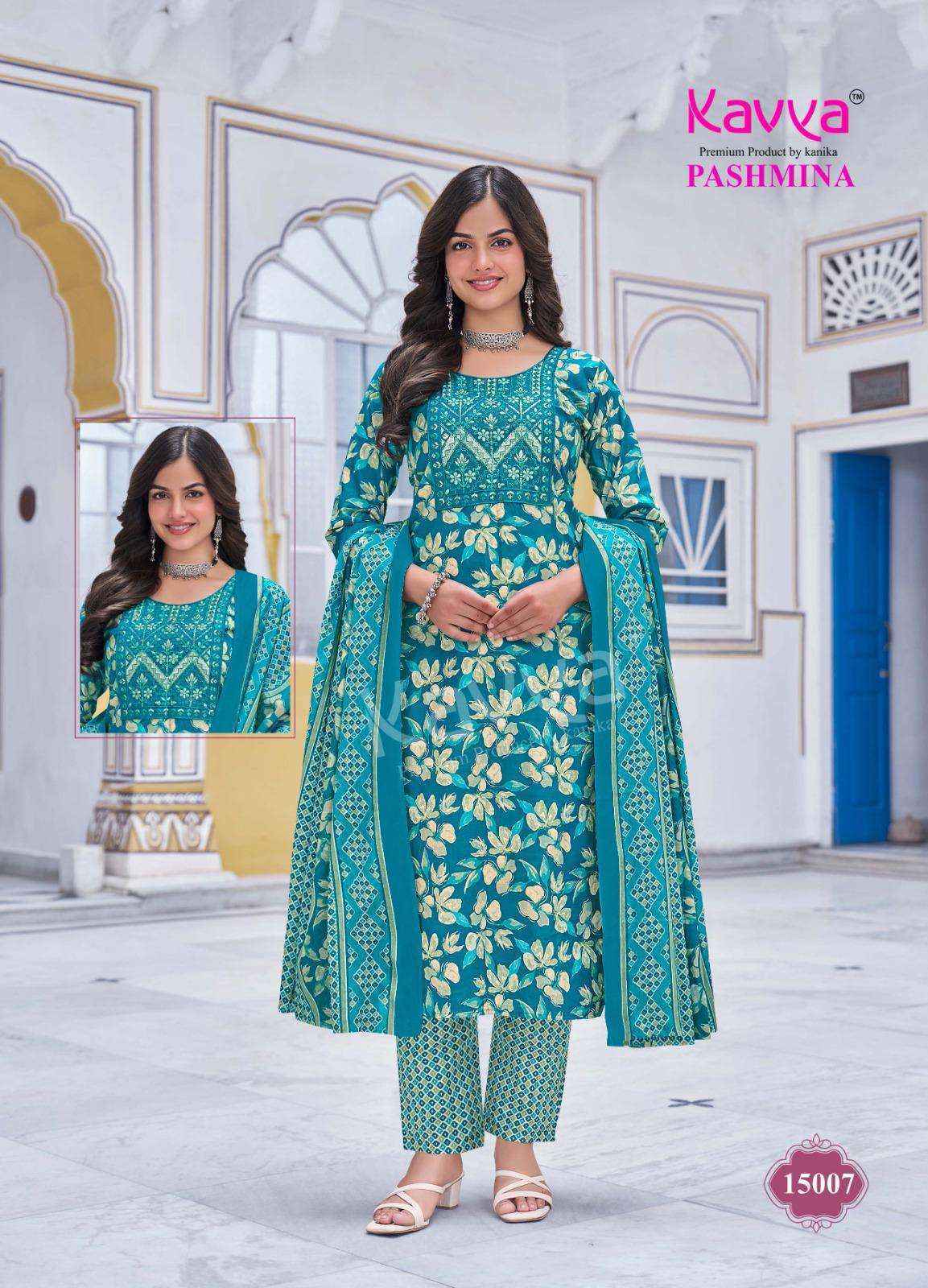 Kavya Pashmina Vol 15 Cotton Kurti Combo 10 pcs Catalogue