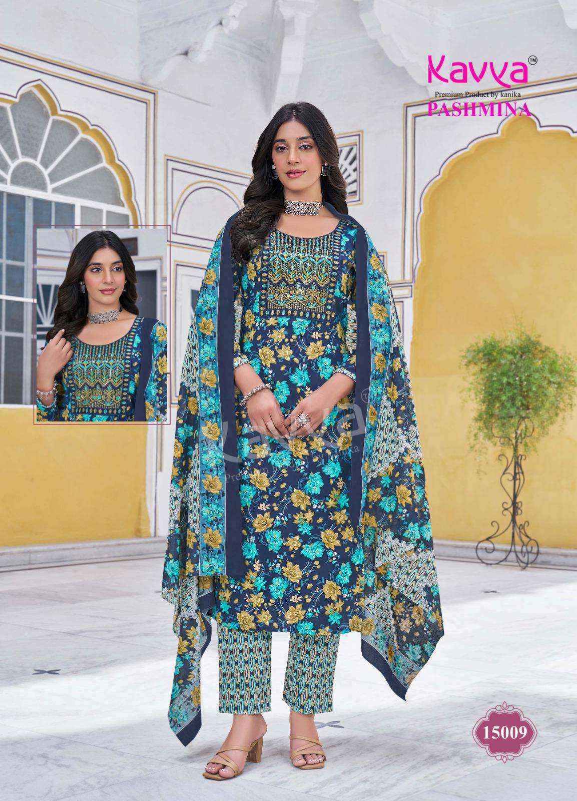 Kavya Pashmina Vol 15 Cotton Kurti Combo 10 pcs Catalogue