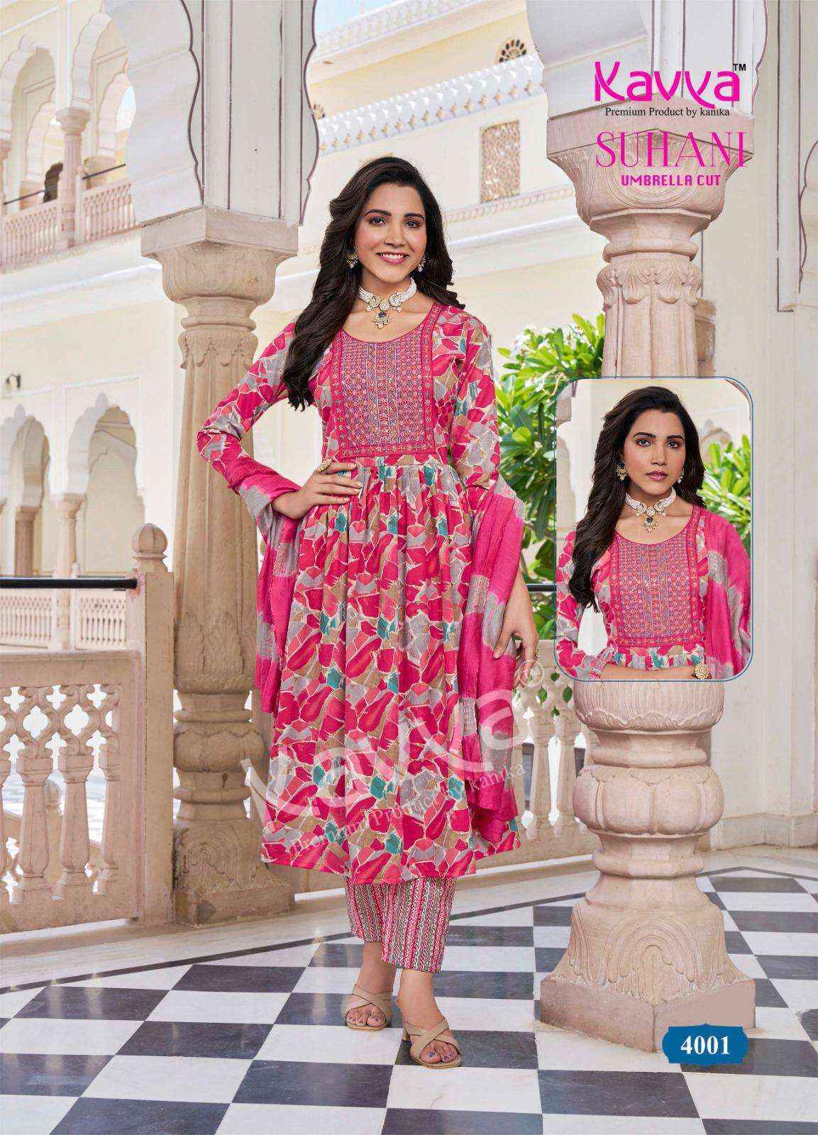 Kavya Suhani Vol-4 Viscose Readymade Suit (10 pcs Catalogue)