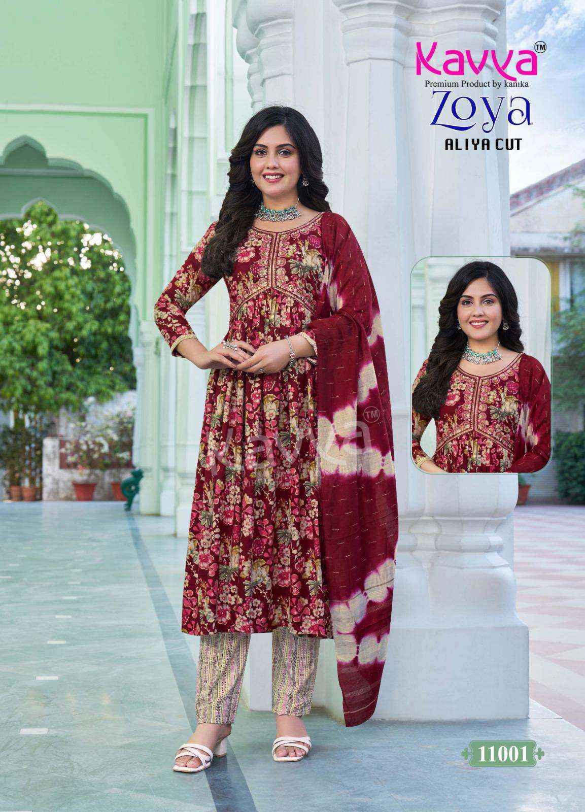 Kavya Zoya Vol-11 Rayon Readymade Suit (10 pcs Catalogue)