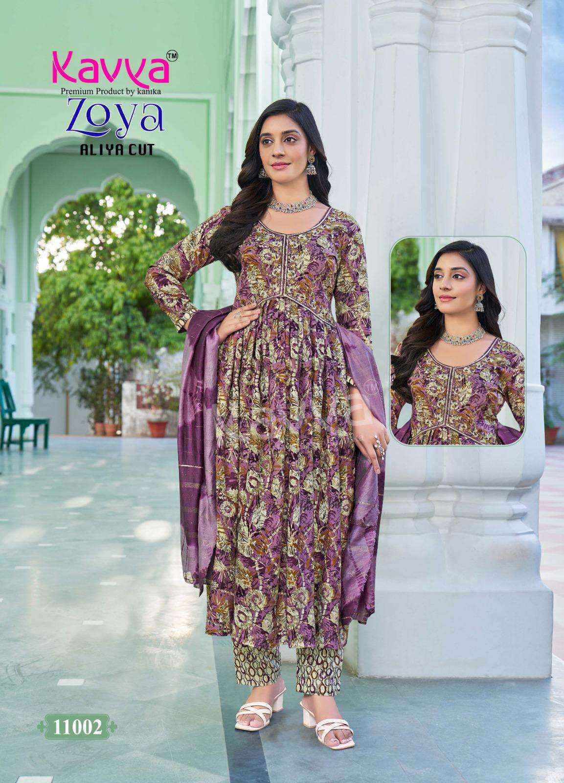 Kavya Zoya Vol-11 Rayon Readymade Suit (10 pcs Catalogue)