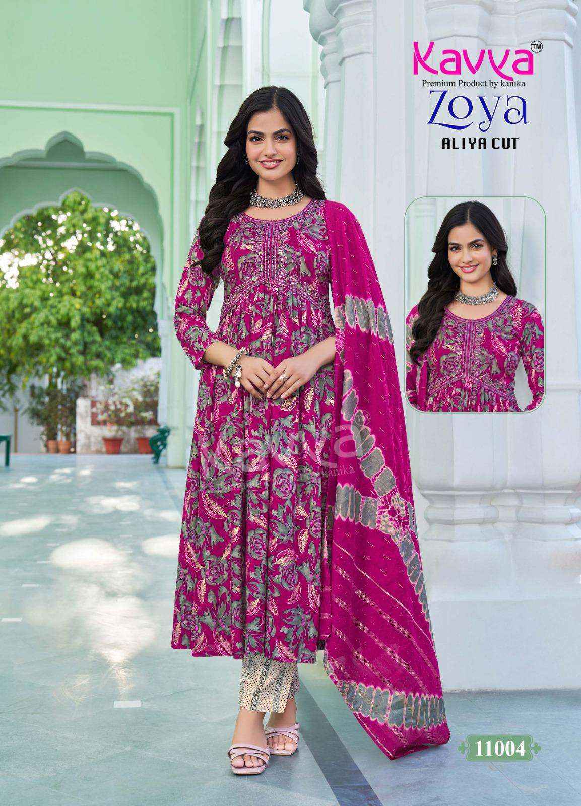 Kavya Zoya Vol-11 Rayon Readymade Suit (10 pcs Catalogue)
