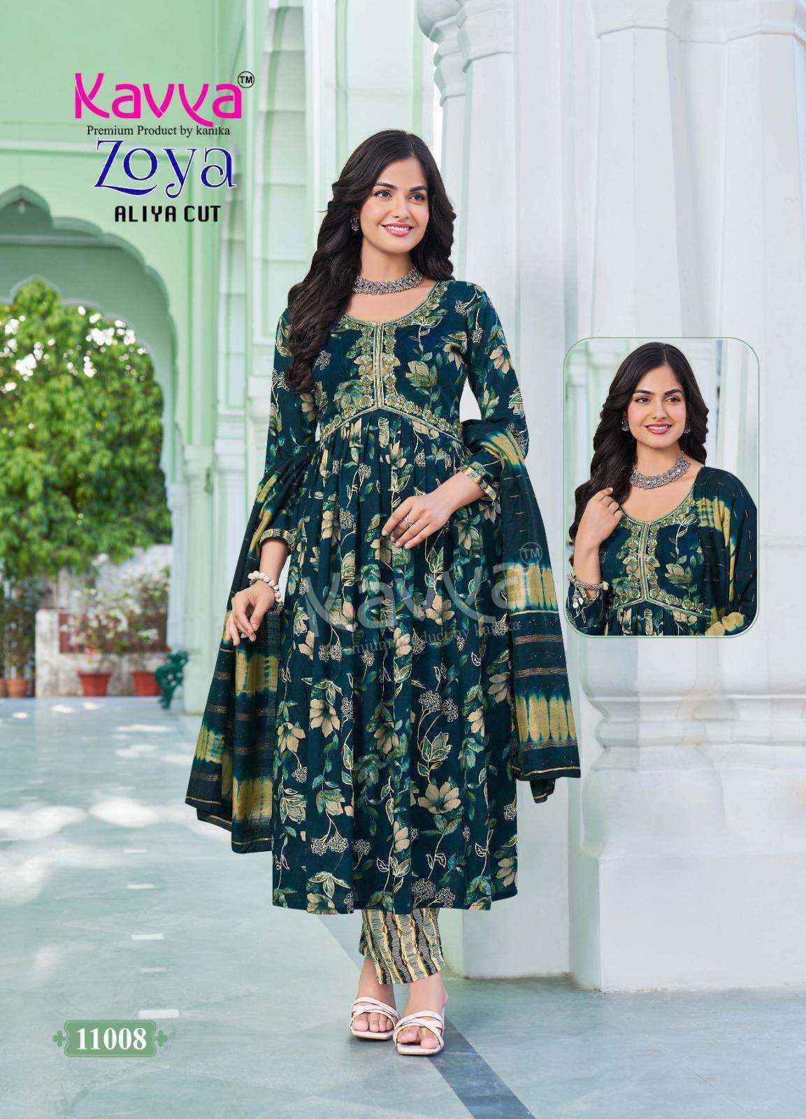 Kavya Zoya Vol-11 Rayon Readymade Suit (10 pcs Catalogue)
