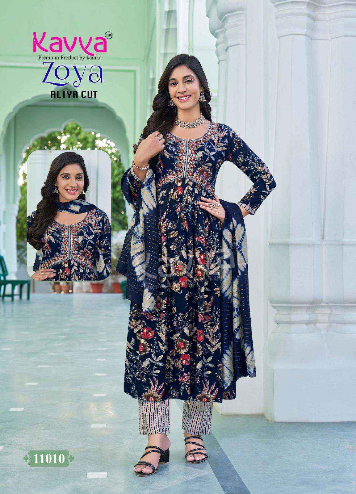 Kavya Zoya Vol-11 Rayon Readymade Suit (10 pcs Catalogue)