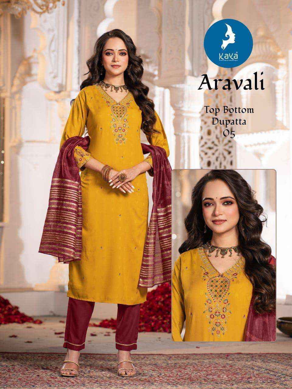 Kaya Aravali Rayon Readymade Suit (6 pcs Catalogue)