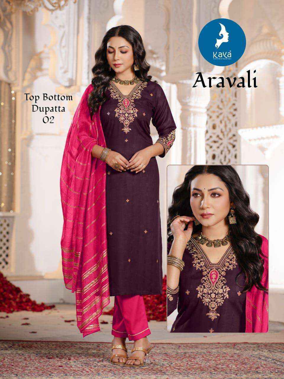 Kaya Aravali Rayon Readymade Suit (6 pcs Catalogue)