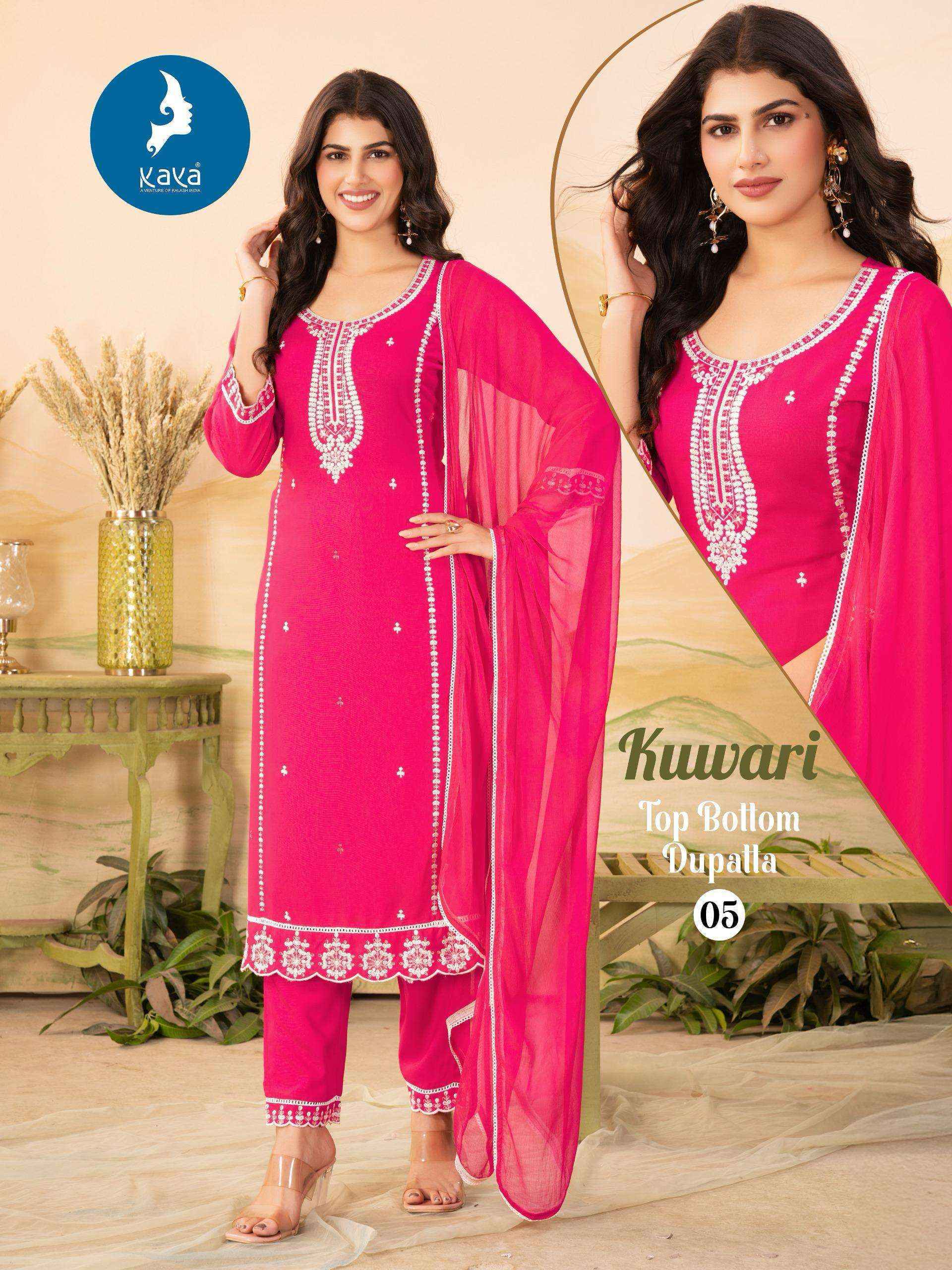 Kaya Kuwari Rayon Readymade Suit (6 pcs Catalogue)