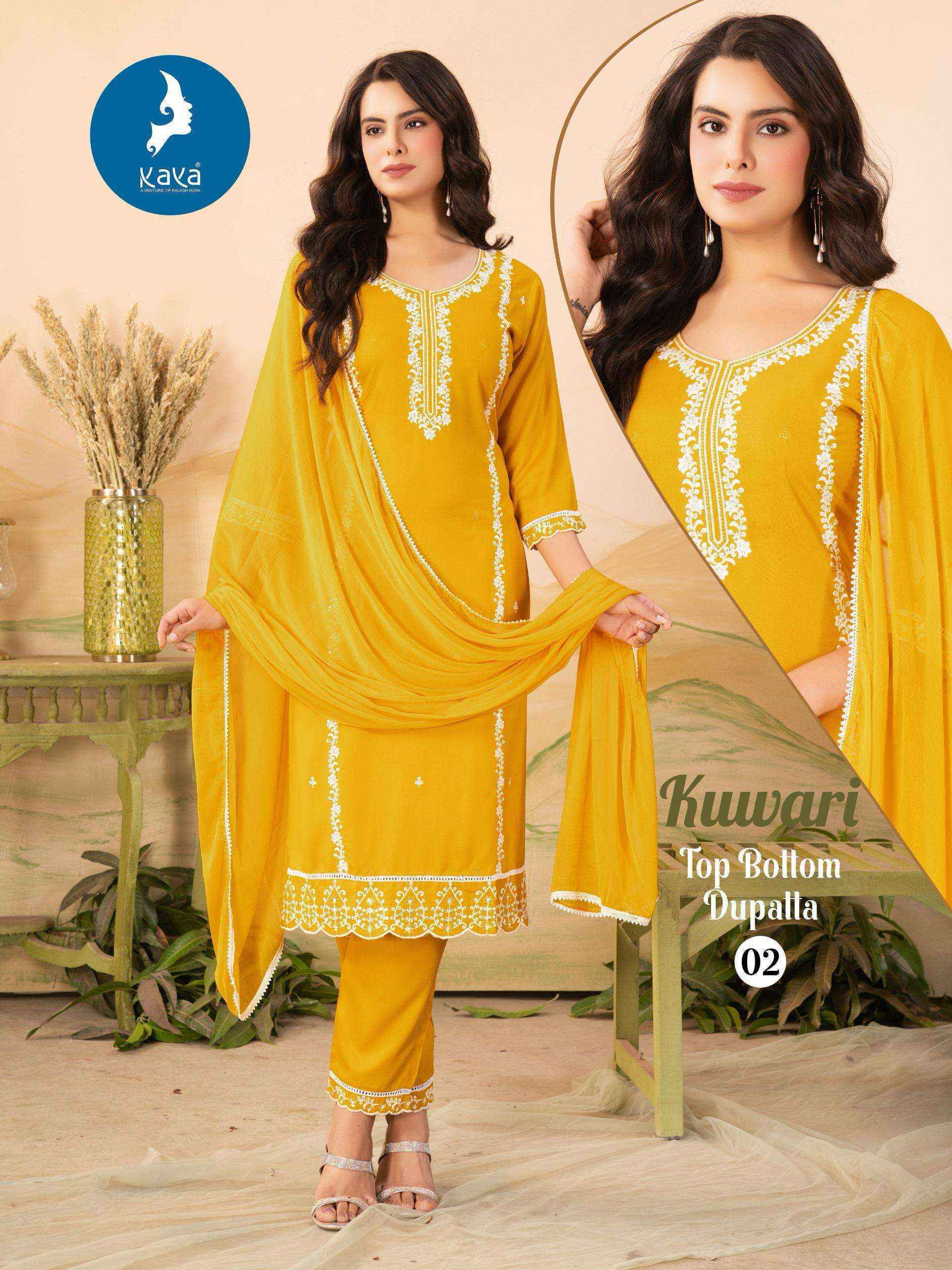 Kaya Kuwari Rayon Readymade Suit (6 pcs Catalogue)