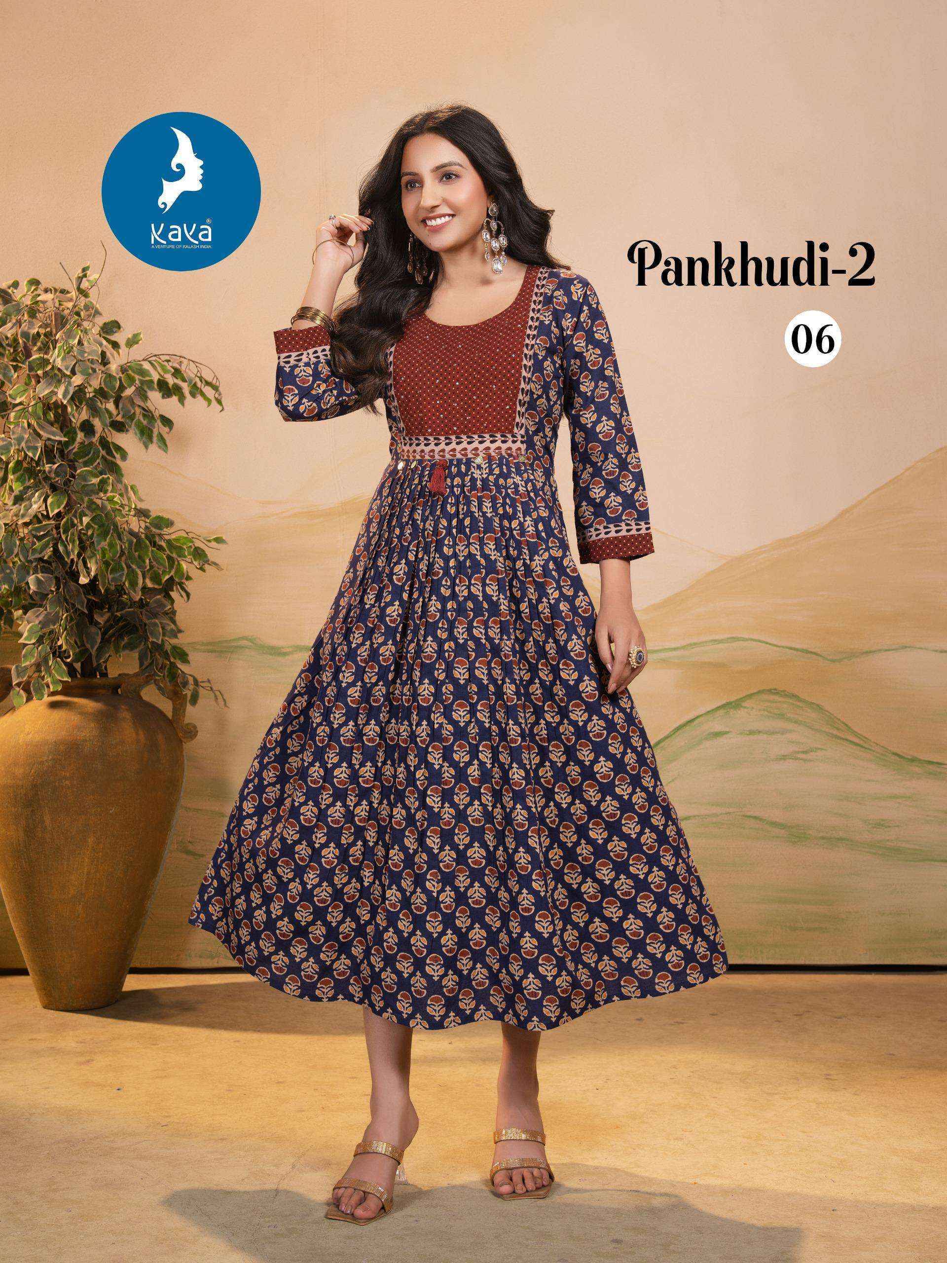 Kaya Pankhudi Vol 2 Cotton Kurti 6 pcs Catalogue